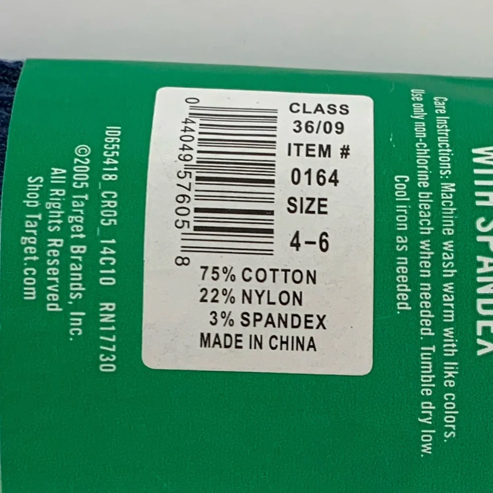 NWT Circo Tights Girls Size 4-6X Navy Blue 1 Pair Solid Cotton Spandex Neutral